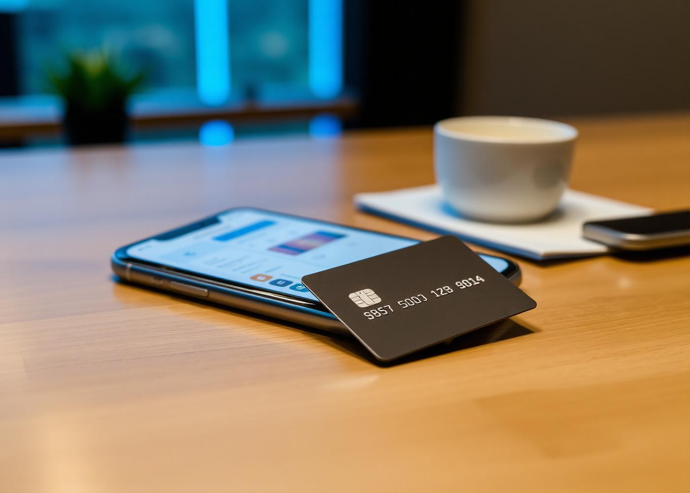 Fintech payment card and mobile dashboard